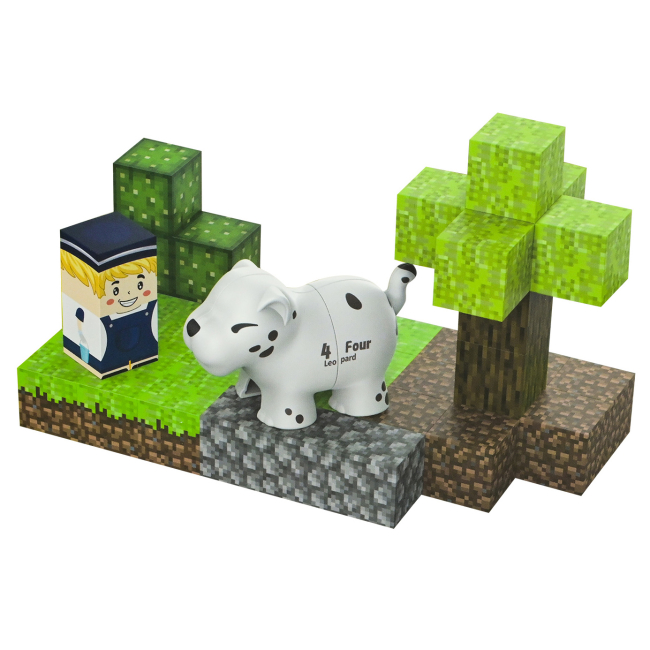 Магнітні конструктори - Магнітний конструктор Країна Іграшок Леопард (JM923)#2