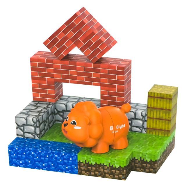 Магнитные конструкторы - Магнитный конструктор Країна Іграшок Лев (JM927)#2