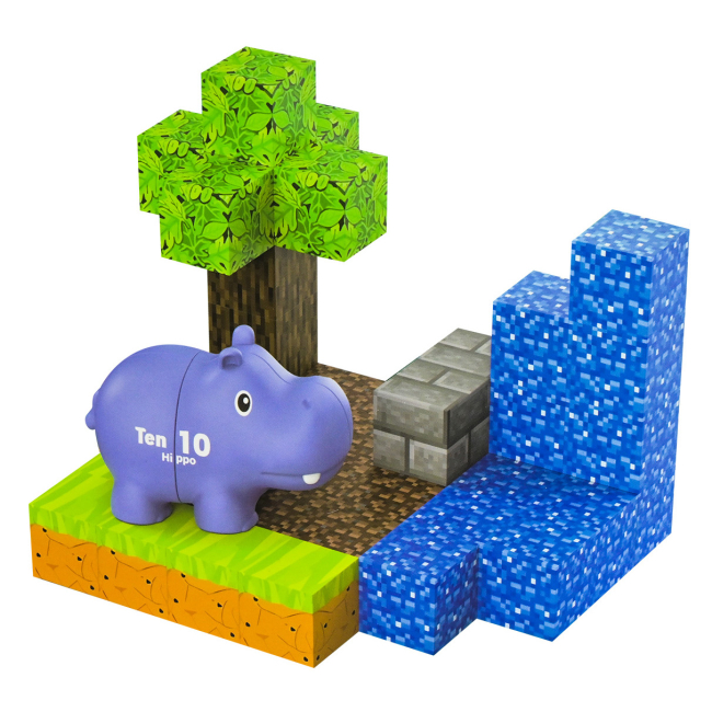 Магнітні конструктори - Магнітний конструктор Країна Іграшок Бегемот (JM929)#2