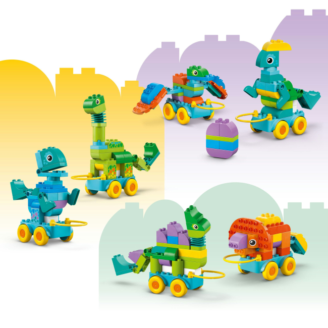Конструкторы LEGO - Конструктор LEGO DUPLO Динозавры на колесах 3 в 1 (10451)#9