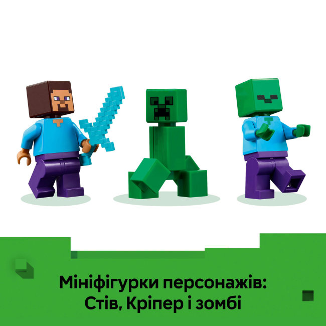 Конструкторы LEGO - Конструктор LEGO Minecraft Дом из взрывчатки в джунглях (21275)#8