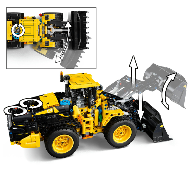 Конструкторы LEGO - Конструктор LEGO Technic Колесный погрузчик Volvo L120 Electric (42209)#6