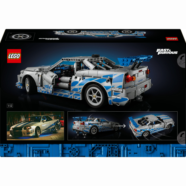 Конструкторы LEGO - Конструктор LEGO Technic Двойной форсаж Автомобиль Nissan Skyline GT-R (R34) (42210)#3