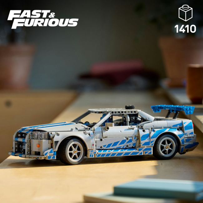 Конструкторы LEGO - Конструктор LEGO Technic Двойной форсаж Автомобиль Nissan Skyline GT-R (R34) (42210)#5