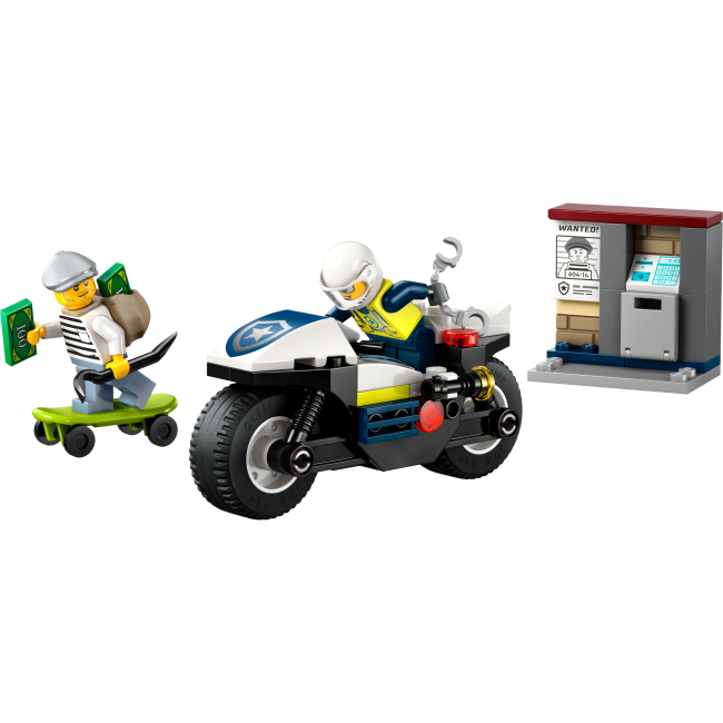 Конструкторы LEGO - Конструктор LEGO City Преследование на полицейском мотоцикле (60455)#2