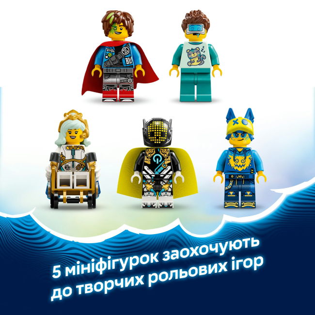Конструктори LEGO - Конструктор LEGO DREAMZzz Страхітливий підводний човен «Акула» (71500)#8