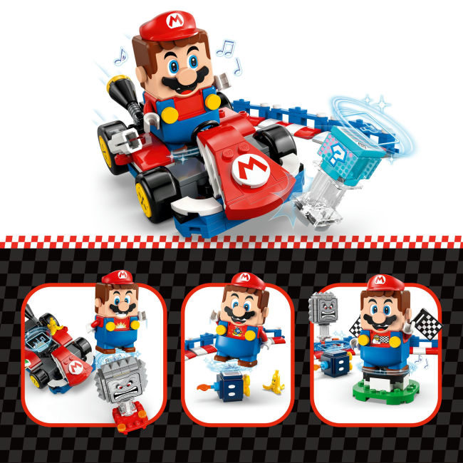 Конструкторы LEGO - Конструктор LEGO Super Mario Mario Kart – Interactive LEGO Mario и Standard Kart (72043)#7