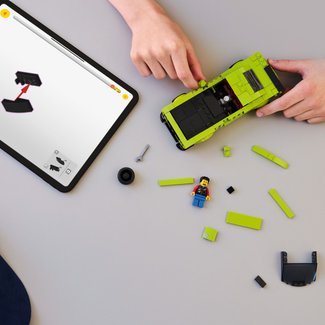 Конструктори LEGO - Конструктор LEGO Speed Champions Спортивний автомобіль Dodge Challenger SRT Hellcat (77237)#4