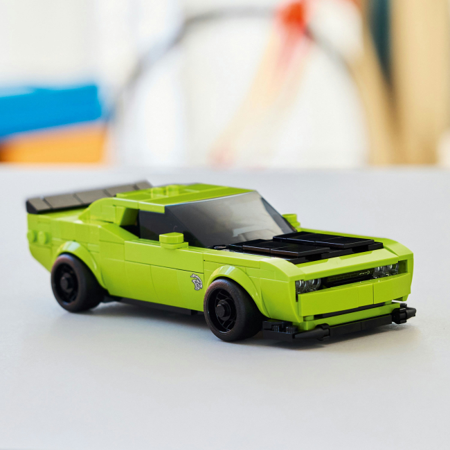 Конструктори LEGO - Конструктор LEGO Speed Champions Спортивний автомобіль Dodge Challenger SRT Hellcat (77237)#7