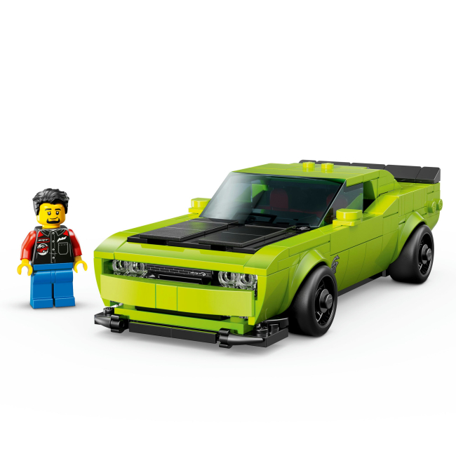 Конструктори LEGO - Конструктор LEGO Speed Champions Спортивний автомобіль Dodge Challenger SRT Hellcat (77237)#8