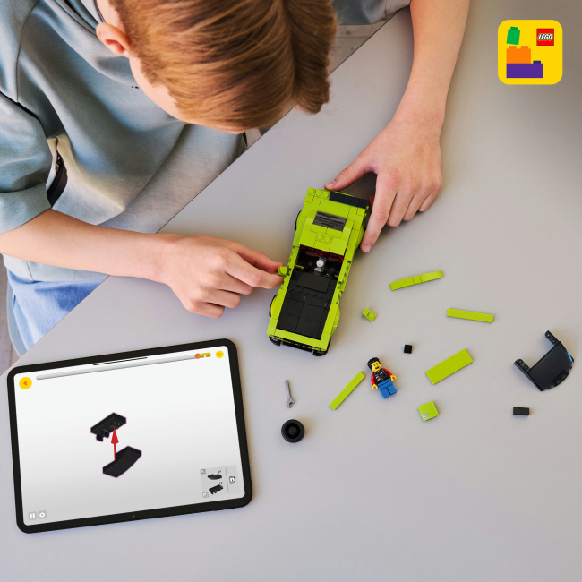 Конструктори LEGO - Конструктор LEGO Speed Champions Спортивний автомобіль Dodge Challenger SRT Hellcat (77237)#9