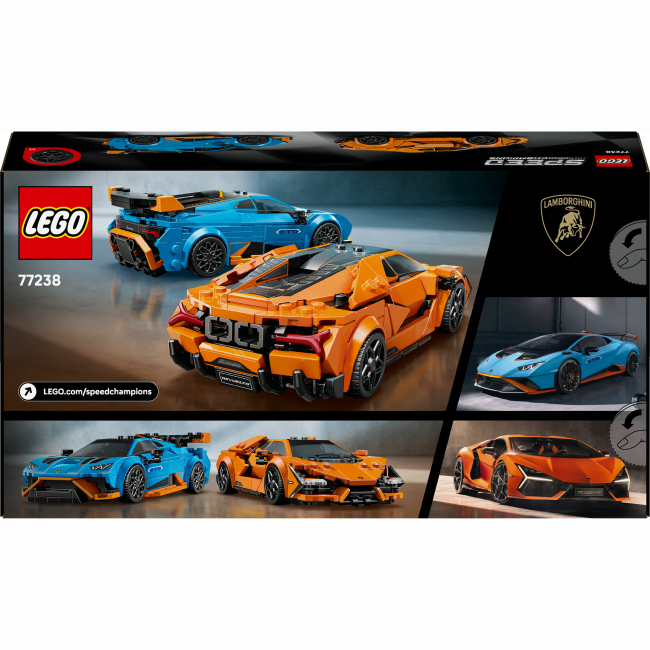 Конструктори LEGO - Конструктор LEGO Speed Champions Lamborghini Revuelto та Huracan STO (77238)#3