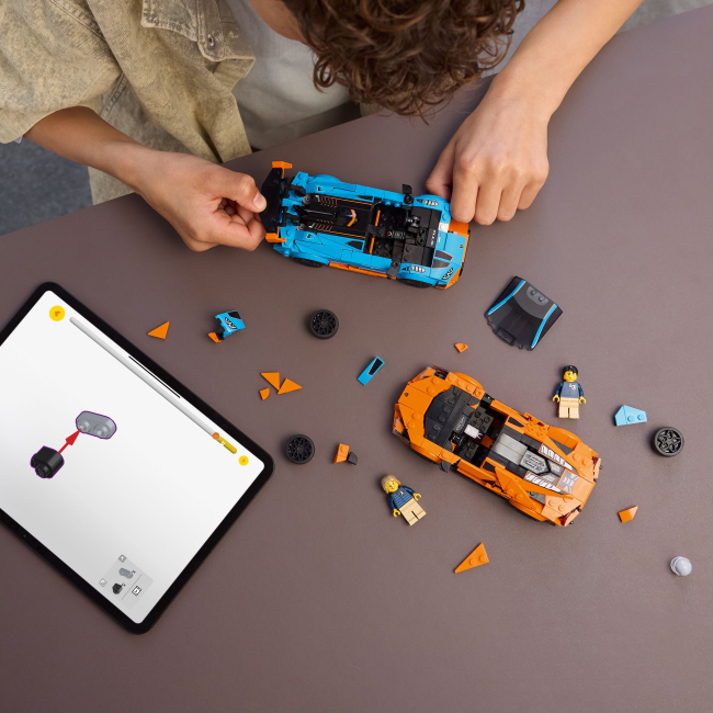 Конструктори LEGO - Конструктор LEGO Speed Champions Lamborghini Revuelto та Huracan STO (77238)#4