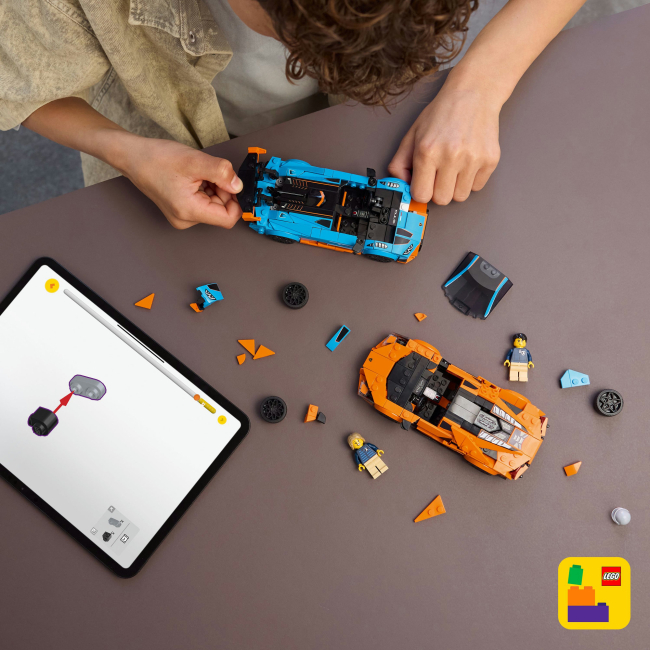 Конструктори LEGO - Конструктор LEGO Speed Champions Lamborghini Revuelto та Huracan STO (77238)#9