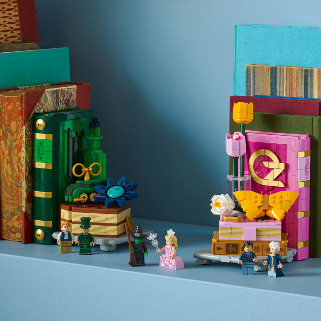Конструкторы LEGO - Конструктор LEGO Wicked Подставки для книг «Глинда и Эльфаба» (75691)#9