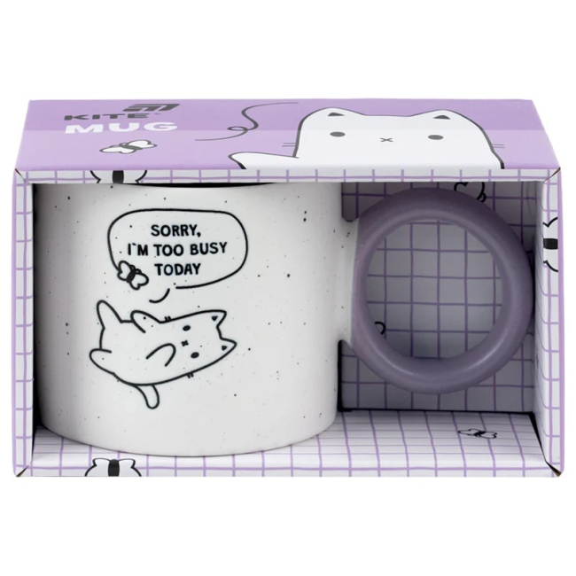 Чашки, стаканы - Чашка Kite Busy cat 370 мл (K25-220-1)#3