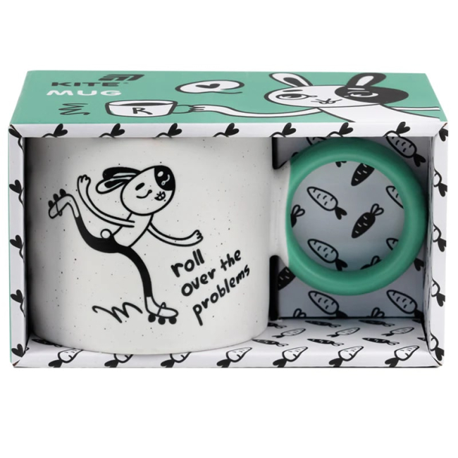 Чашки, стаканы - Чашка Kite Roller bunny 370 мл (K25-220-6)#3