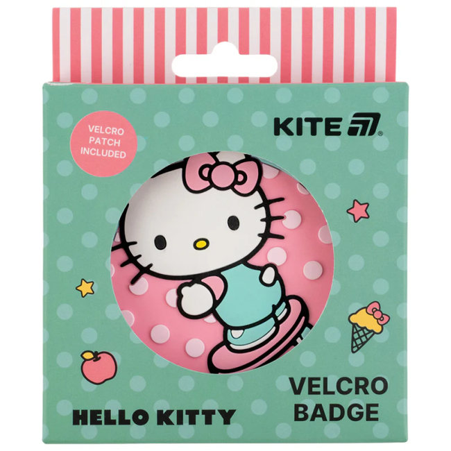 Бижутерия и аксессуары - Бейдж на липучке Kite Hello Kitty (HK25-3011-1)#3