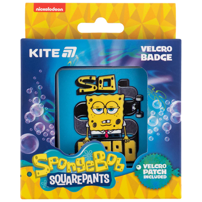 Бижутерия и аксессуары - Бейдж на липучке Kite SpongeBob SquarePants (SB25-3011)#3