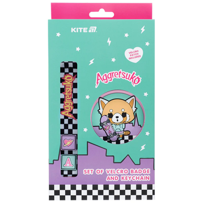 Бижутерия и аксессуары - Набор бейдж на липучке и подвеска Kite Aggretsuko (AR25-3010-1)#3