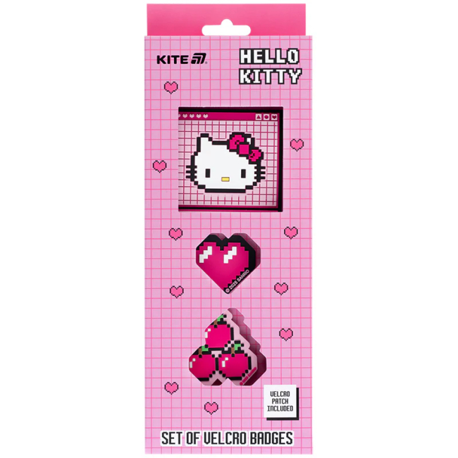 Бижутерия и аксессуары - Набор бейджей на липучке Kite Hello Kitty 3 шт (HK25-3012-2)#3