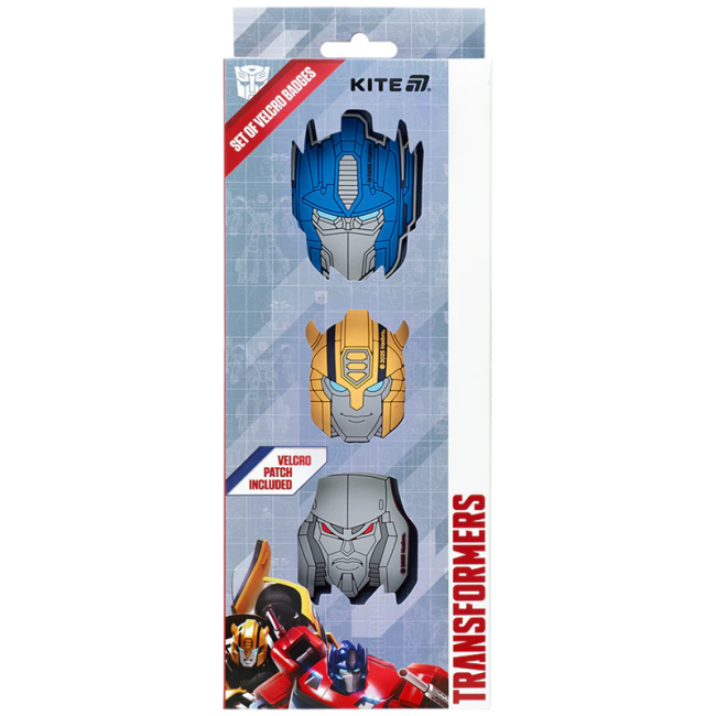 Бижутерия и аксессуары - Набор бейджей на липучке Kite Transformers 3 шт (TF25-3012)#3