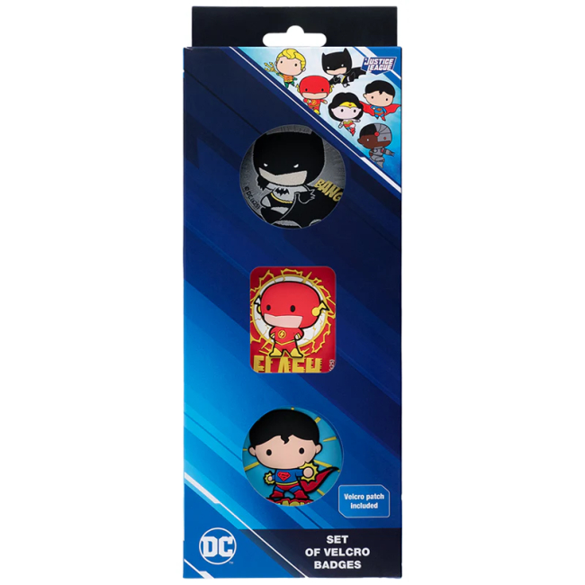 Бижутерия и аксессуары - Набор бейджей на липучке Kite DC Justice League 3 шт (DC25-3012)#3