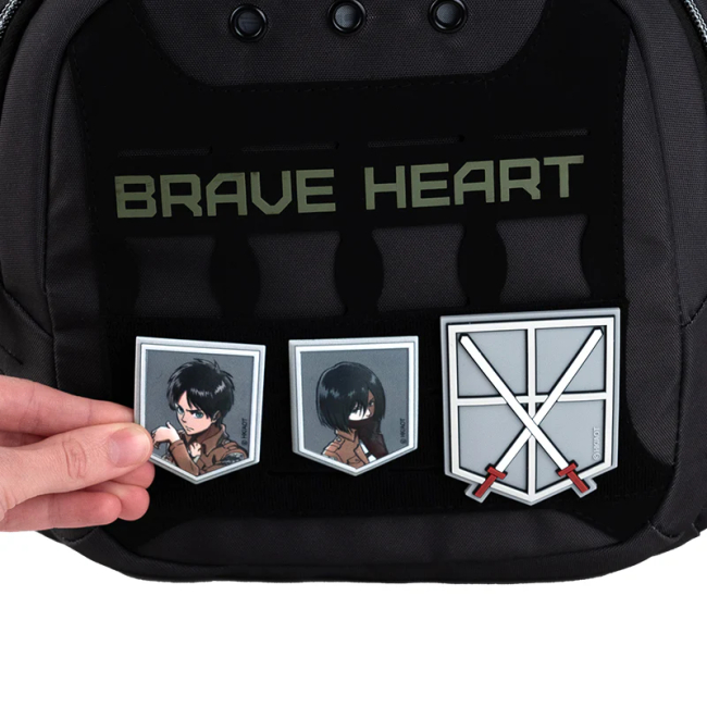 Бижутерия и аксессуары - Набор бейджей на липучке Kite Attack on Titan 3 шт (AT25-3012)#4