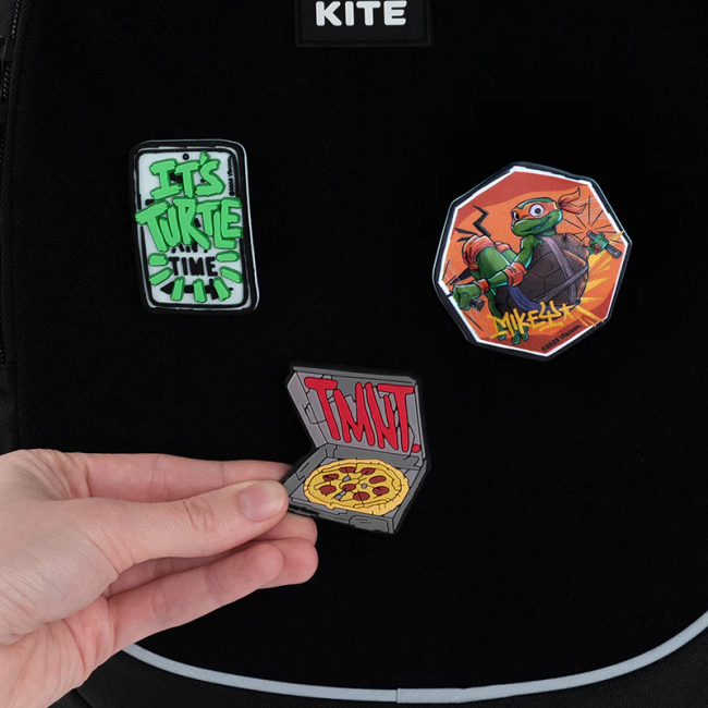 Бижутерия и аксессуары - Набор бейджей на липучке Kite TMNT Tales of the TMNT 3 шт (NT25-3012)#4
