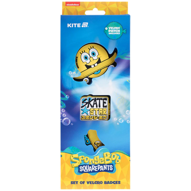 Бижутерия и аксессуары - Набор бейджей на липучке Kite SpongeBob SquarePants 3 шт (SB25-3012)#3