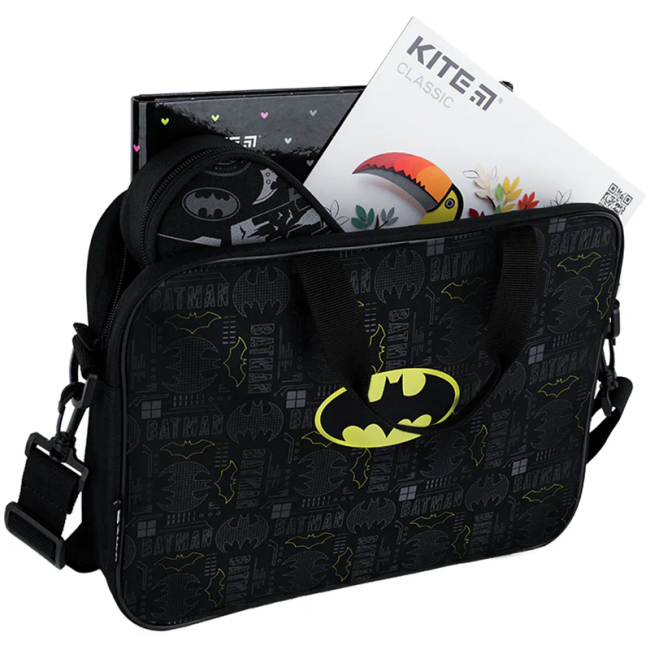 Рюкзаки и сумки - Школьная текстильная сумка Kite Batman (DC25-589)#3