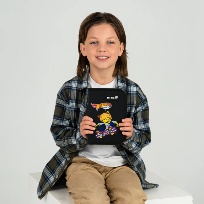 Пеналы и кошельки - Пенал Kite Hot Wheels Skate (HW25-622-2)#5