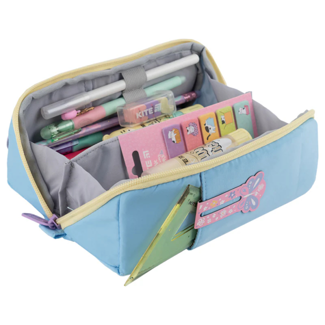 Пенали та гаманці - Пенал Kite блакитно-фіолетовий (K25-2702-4)#4