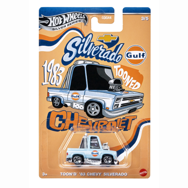 Автомодели - Автомодель Hot Wheels Silver series Toon'd '83 Chevy Silverado (GDG44/JCB64)#4