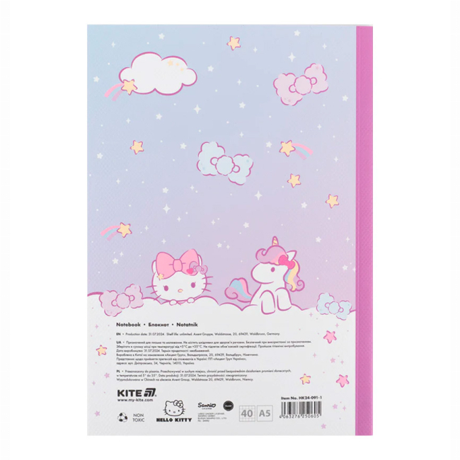 Канцтовары - Блокнот Kite Hello Kitty A5 (HK24-091-1)#4