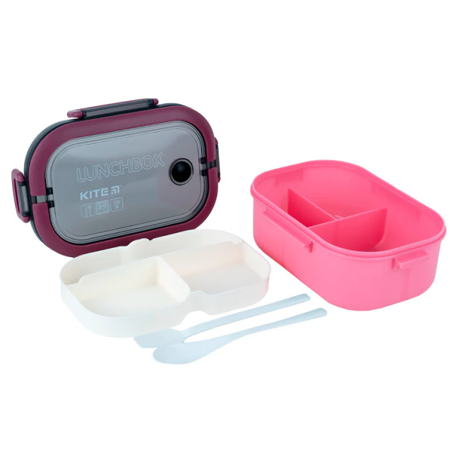 Ланч-боксы - Ланчбокс Kite Бордовый 1200 мл (K23-184-3)#2