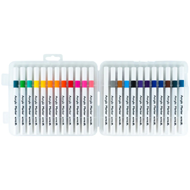 Канцтовары - Набор маркеров Kite Creative акриловых 24 цвета (K-1157)#3