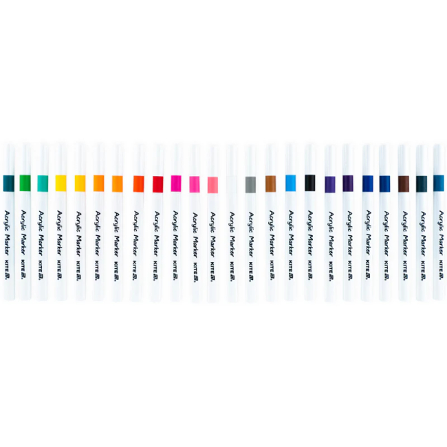 Канцтовары - Набор маркеров Kite Creative акриловых 24 цвета (K-1157)#4