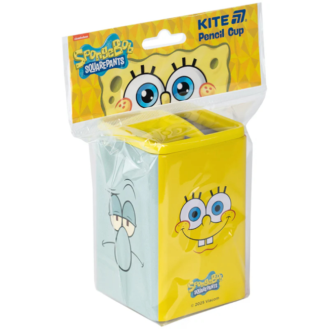 Канцтовары - Стакан-подставка Kite Sponge Bob квадратный (SB25-105)#2