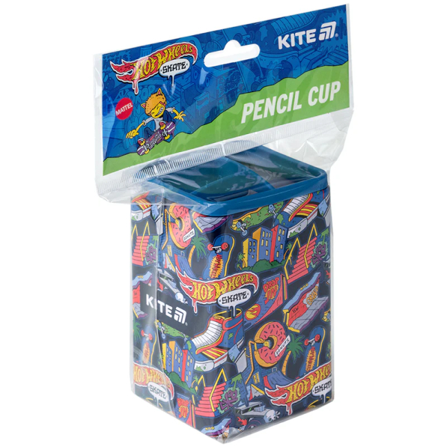 Канцтовары - Стакан-подставка Kite Hot Wheels квадратный (HW25-105)#2