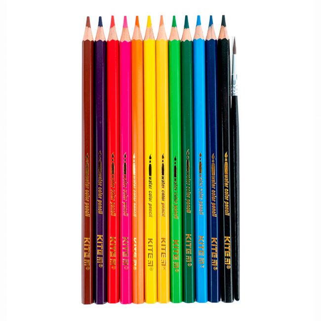 Канцтовары - Карандаши цветные Kite Classic акварельные 12 цветов (K-1049)#2