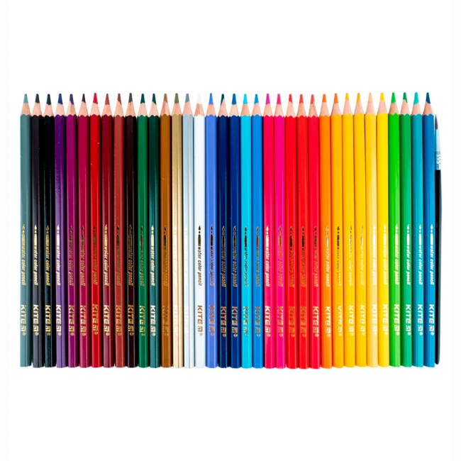 Канцтовары - Карандаши цветные Kite Classic акварельные 36 цветов (K-1052)#2