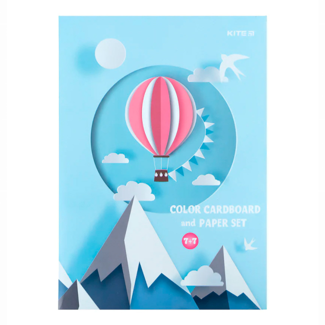 Канцтовари - Набір паперу та картону Kite 14 аркушів A4 (K24-1256)#3