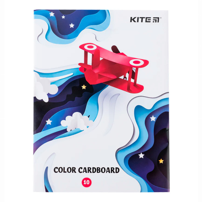 Канцтовари - Кольоровий картон Kite 10 аркушів А5 (K24-1257)#2