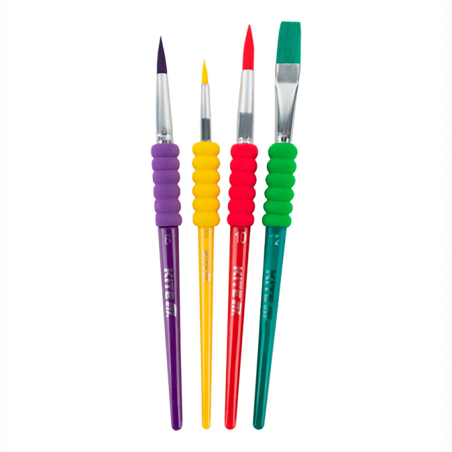 Канцтовары - Набор кистей Kite Creative 4 шт (K-334-1)#2