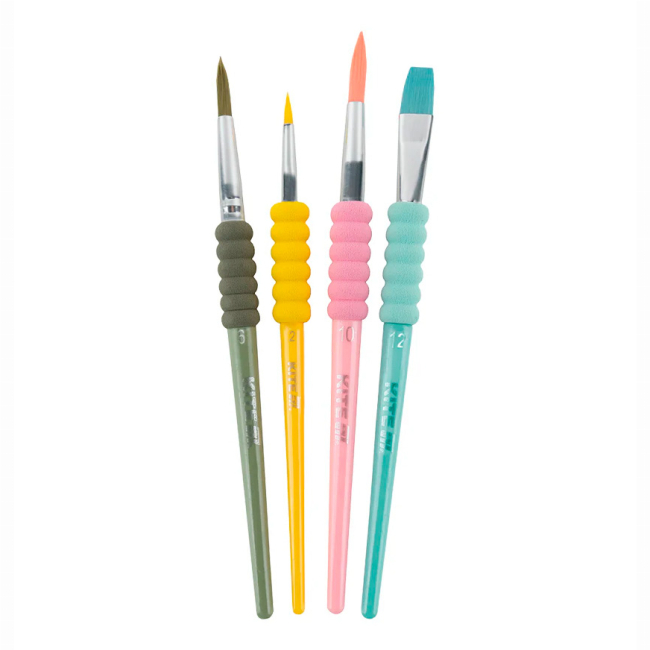 Канцтовары - Набор кистей Kite Creative 4 шт (K-334-2)#2