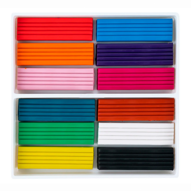 Наборы для лепки - Восковой пластилин Kite Classic 12 цветов (K-1086)#2