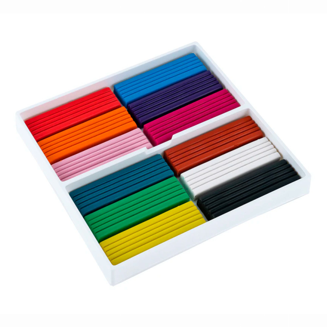 Наборы для лепки - Восковой пластилин Kite Classic 12 цветов (K-1086)#3