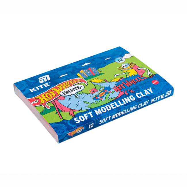 Наборы для лепки - Пластилин восковой Kite Hot Wheels 12 цветов (HW25-1086-2)#2