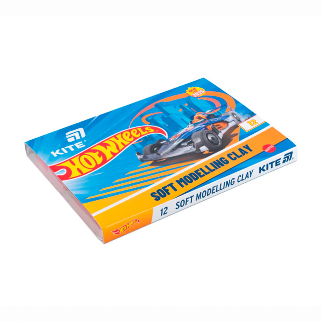 Наборы для лепки - Пластилин восковой Kite Hot Wheels 12 цветов (HW25-1086-1)#2